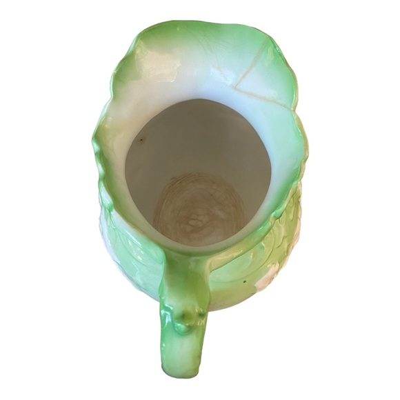 Antique Wheeling Pottery Company pitcher 7.5” tall x 8” wide - Picture 9 of 12